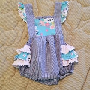 Stellybelly Romper with Ruffles 18 mos